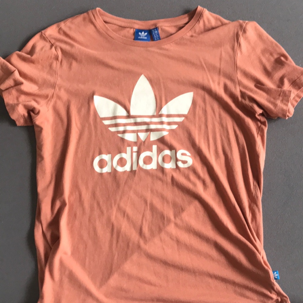 ADIDAS peach colored t-shirt